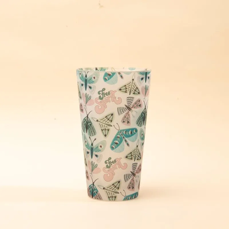 Frosted Tumbler Free spirit Butterfly